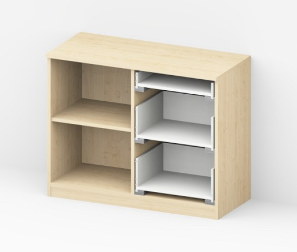 Preview: Sideboard xx x 85 x 44 cm (BxHxT) - 1 Drehtür - 3 Schübe